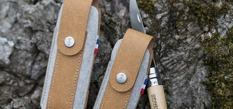 Étui simple Opinel pour couteaux de poche N°07, N°08, N°09, Effilés 8 et 10. NYCTALOPE