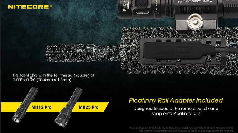 Interrupteur déporté Nitecore RSW1 PRO pour MH12 PRO et MH25 PRO NYCTALOPE