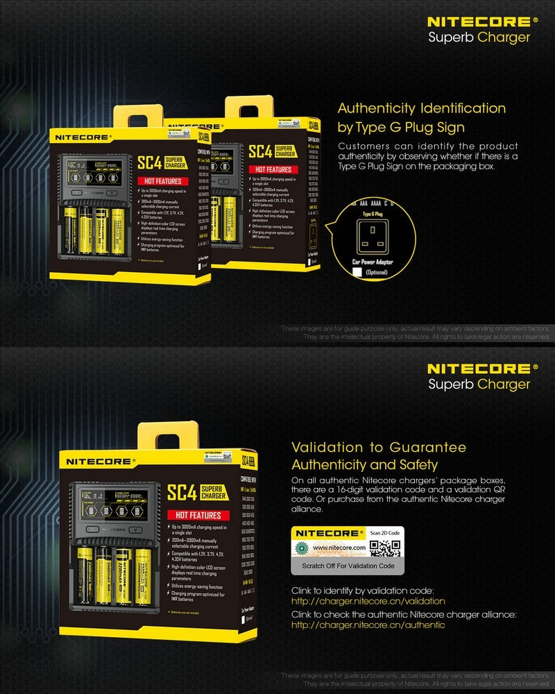 Nitecore Superb Charger SC4 NYCTALOPE