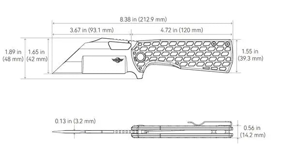 Olight Heron L1 - Couteau Pliant Tactique - Oknife NYCTALOPE
