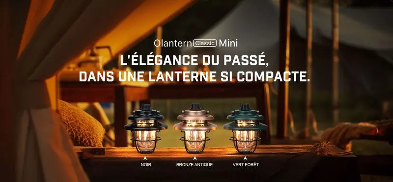 Olight Olantern Classic Mini - Lanterne de camping rechargeable rétro NYCTALOPE