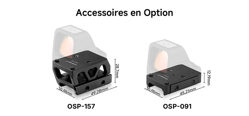 Olight Osight X - Optique Point Vert - 3 MOA Cercle 32 MOA - Empreinte RMR - Chargement Magnétique - Boîtier OAL NYCTALOPE
