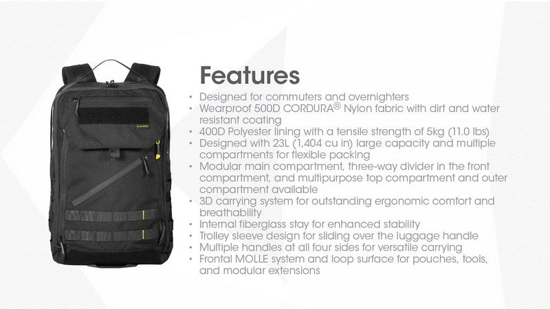 Sac à dos Nitecore BP23 PRO - imperméable 23 litres NYCTALOPE