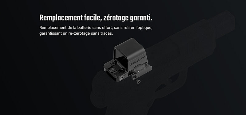 Olight Osight SE - Optique fermée à point rouge avec empreinte RMSc et batterie remplaçable