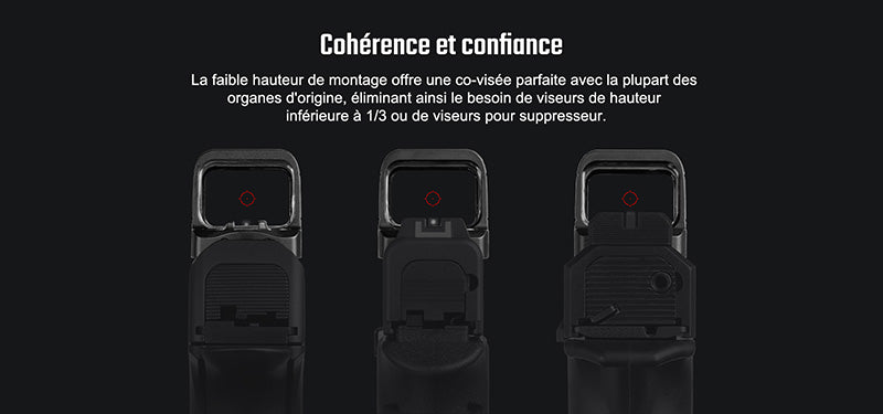Olight Osight SE - Optique fermée à point rouge avec empreinte RMSc et batterie remplaçable