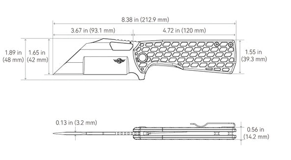 Olight Heron L1 - Couteau Pliant Tactique - Oknife NYCTALOPE