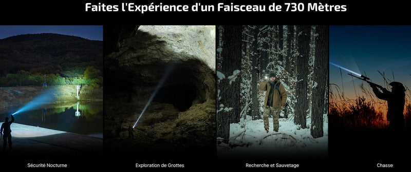 Lampe Torche Olight Javelot - 1350 Lumens rechargeable longue portée Olight