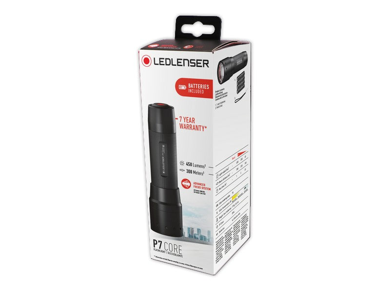 Lampe de poche LEDLENSER P7 CORE – 450 Lumens NYCTALOPE