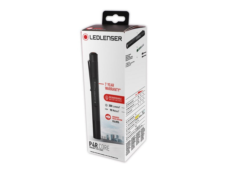 Lampe de poche LEDLENSER P4R CORE – 200 Lumens - Rechargeable NYCTALOPE