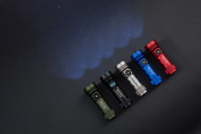 Lampe Torche Olight SEEKER 4 Mini Titane - 1200 Lumens - Edition Limitée NYCTALOPE