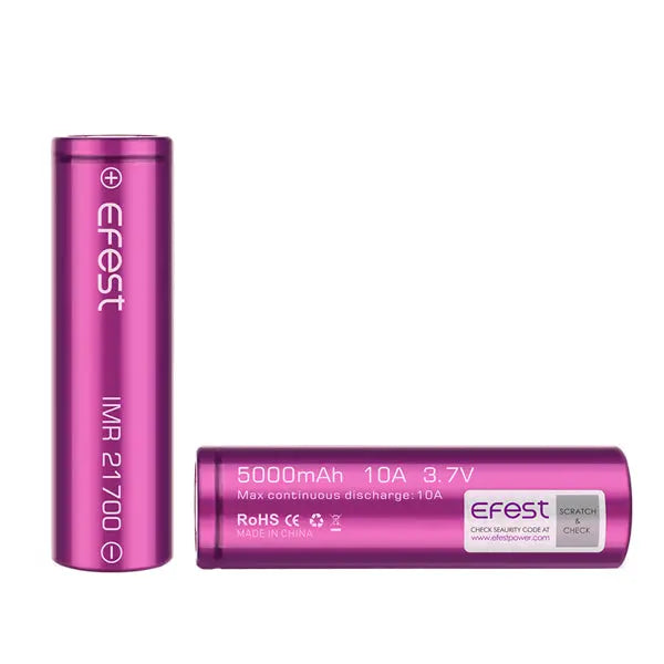 Batterie Efest IMR 21700 - 5000mAh 10A - NYCTALOPE