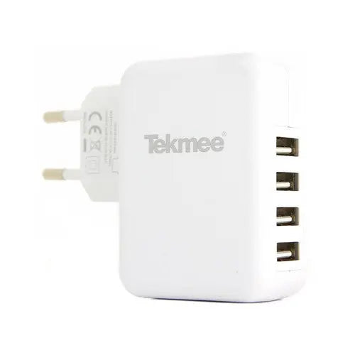 Chargeur Secteur Tekmee 4 ports USB – 4.8A – Noir/Blanc - NYCTALOPE