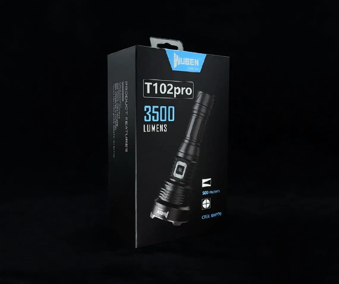 Lampe Torche Rechargeable Wuben T102Pro – 3500 Lumens - NYCTALOPE