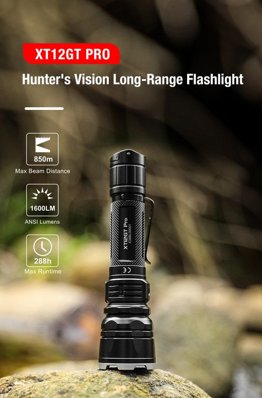Lampe Torche Klarus XT12GT PRO 1600 Lumens Tactique et rechargeabl