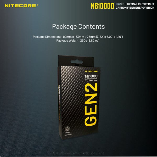 Powerbank Nitecore NB10000 GEN2 – 10 000mAh NYCTALOPE