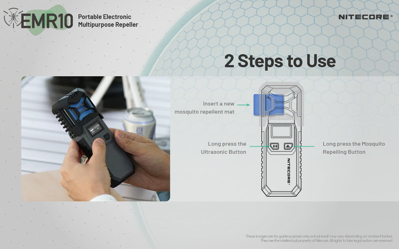 Répulsif Anti-moustique électronique Nitecore EMR10 - Multifonctions - Rechargeable Nitecore