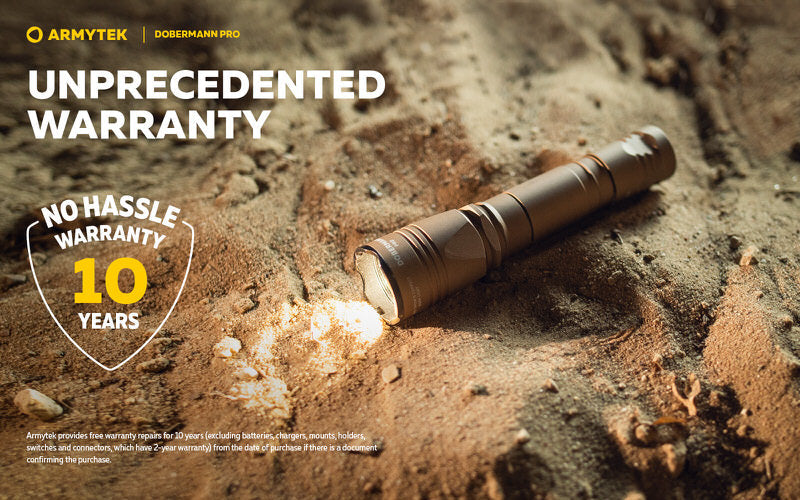 Lampe Torche Armytek Dobermann Pro SAND Magnet USB – 1400 Lumens - WARM  NYCTALOPE  