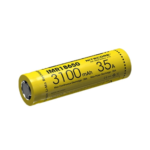 Batterie Nitecore IMR 18650 3100mAh 3.7V 35A  NYCTALOPE  