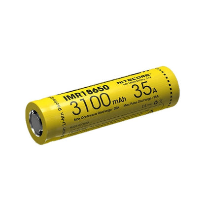 Batterie Nitecore IMR 18650 3100mAh 3.7V 35A  NYCTALOPE  