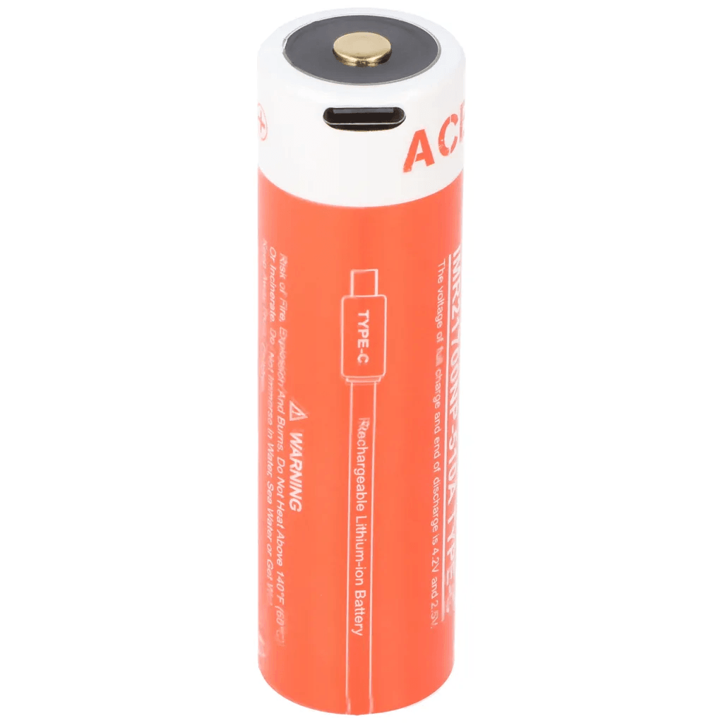 Batterie Acebeam 21700 5100mAh 3.7V protégée LIR - Rechargeable Type-c Acebeam