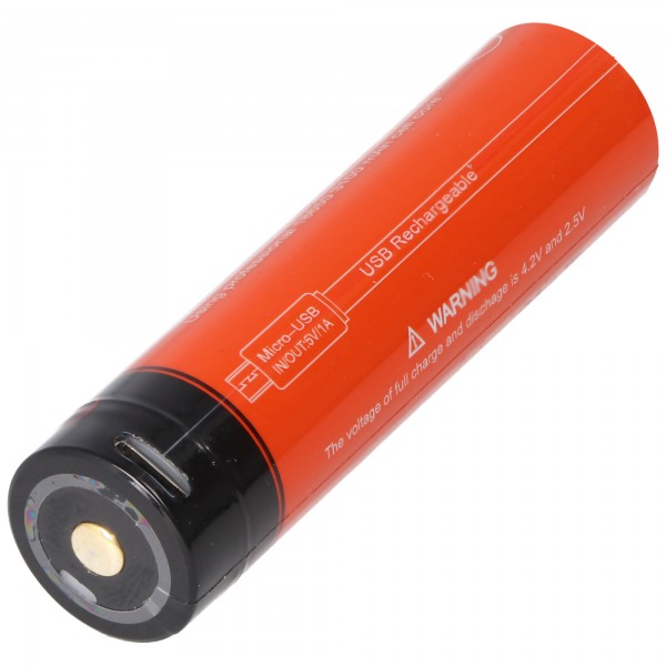 Batterie Acebeam 18650 3100mAh 3.6V protégée IMR rechargeable Type-C Acebeam