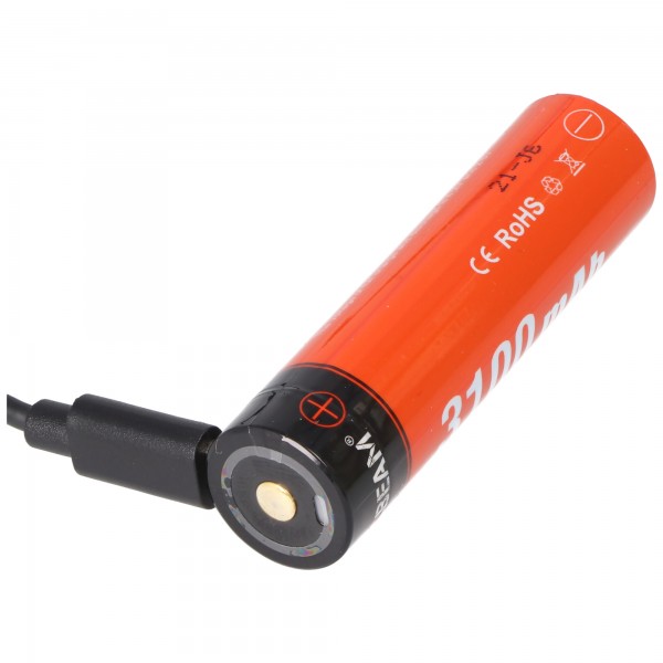 Batterie Acebeam 18650 3100mAh 3.6V protégée IMR rechargeable Type-C Acebeam