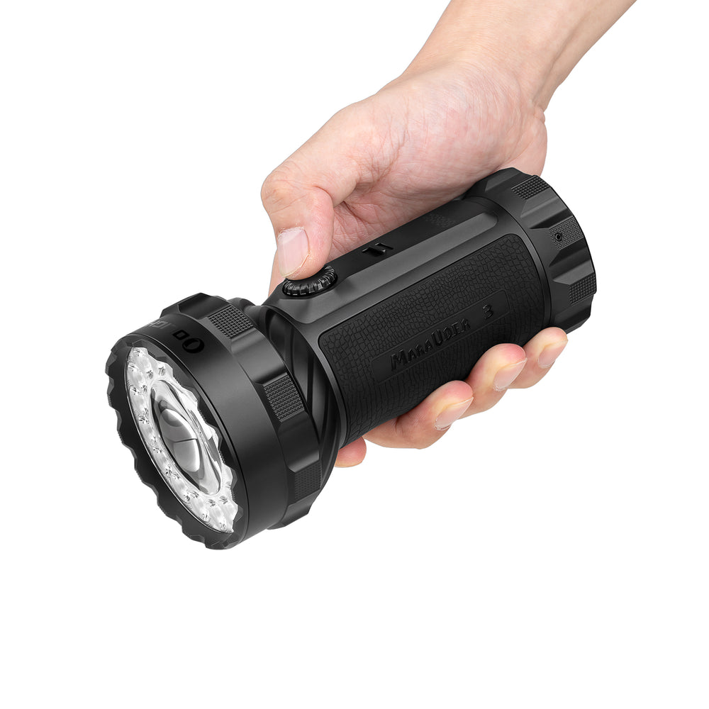 Olight Marauder 3 - Lampe torche LED rechargeable 25 000 lumens triple faisceau