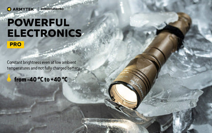 Lampe Torche Armytek Dobermann Pro SAND Magnet USB – 1400 Lumens - WARM  NYCTALOPE  