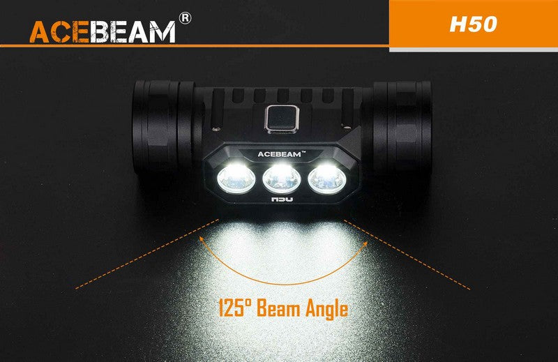 Lampe Frontale Acebeam H50 – 2000 Lumens  NYCTALOPE  