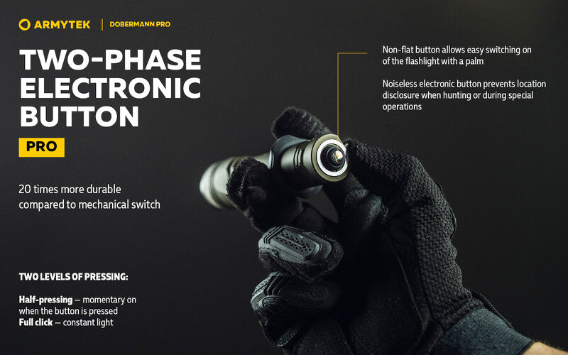 Lampe Torche Armytek Dobermann Pro OLIVE Magnet USB – 1400 Lumens - WARM  NYCTALOPE  