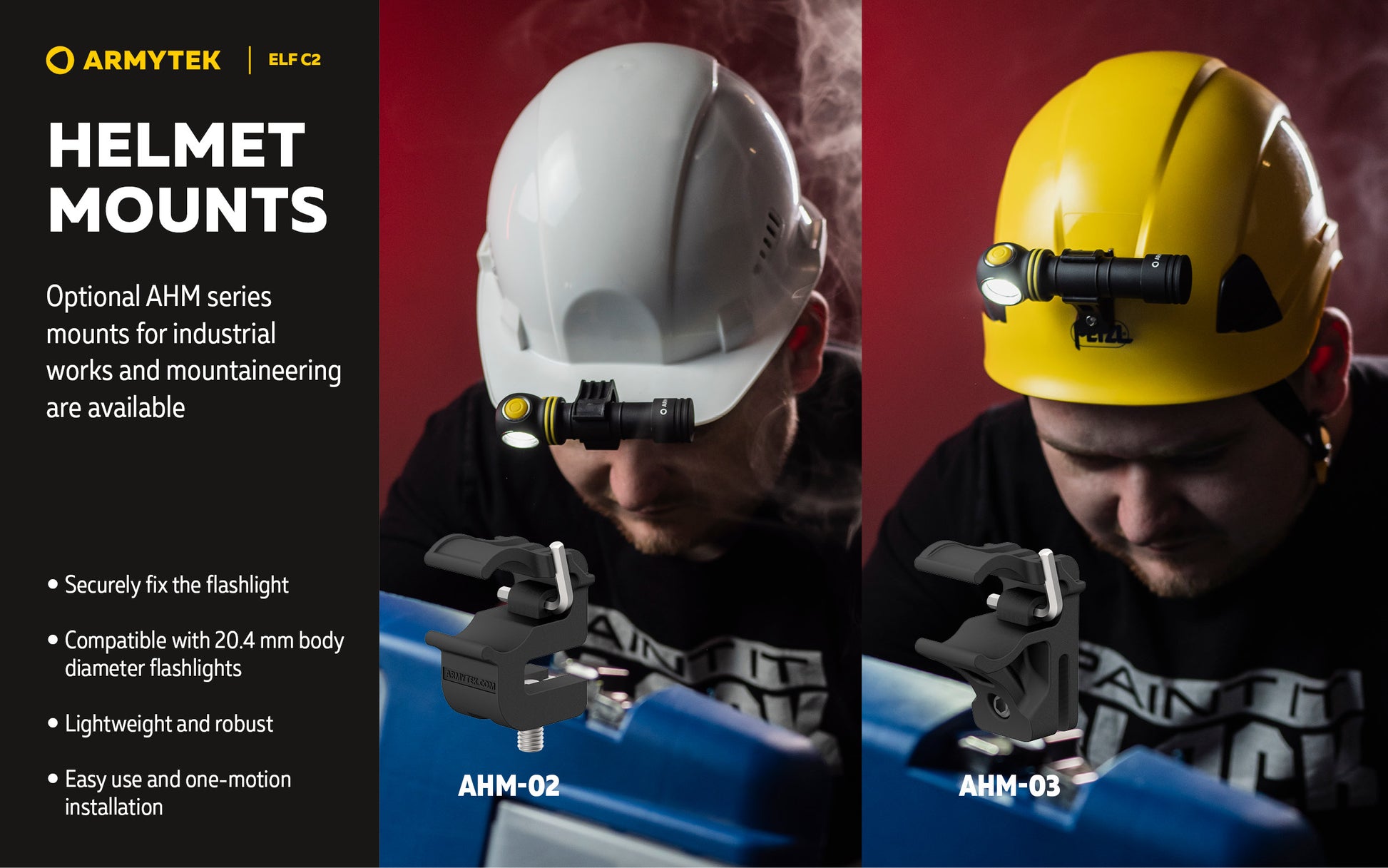 Lampe frontale Armytek Elf C2 USB-C - 1023 Lumens - Warm - NYCTALOPE