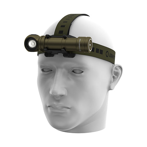 Lampe Frontale Armytek Wizard C2 PRO MAX OLIVE Magnet USB 4000 Lumens - rechargeable en USB  NYCTALOPE  