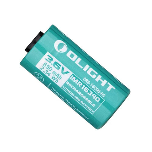 Batterie Olight IMR ORB-16C06-6C 16340 - 650mAh 3.7V Olight