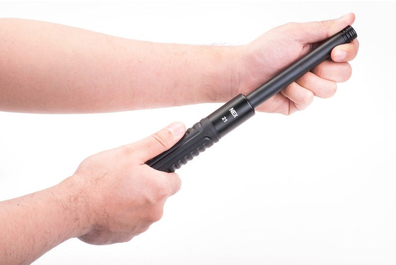 Bâton matraque télescopique Nextorch NEX Quicker 21’’ Steel - Renforcé - NYCTALOPE