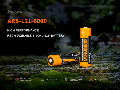 Batterie Fenix ARB-L21 6000 mAh 3.6V 21700 protégée Li-ion  NYCTALOPE  