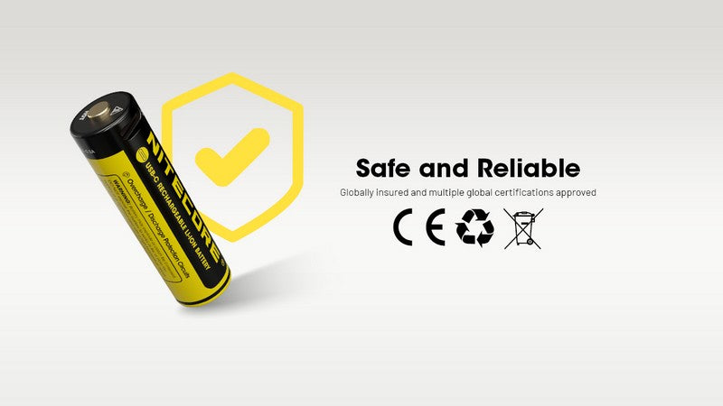 Pack de 4 batteries AA Nitecore NH2400 - 2400mAh 1.5V rechargeable en USB-C - NYCTALOPE