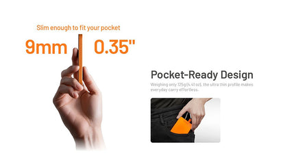 Powerbank Nitecore Pocket 5 5000mAh - 22,5W - Câble USB-C Intégré - Fixation Magnétique - IPX7