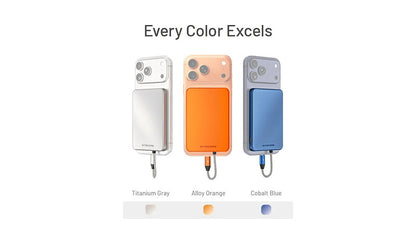 Powerbank Nitecore Pocket 5 5000mAh - 22,5W - Câble USB-C Intégré - Fixation Magnétique - IPX7