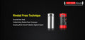 Batterie Klarus 16GT-85UR - 850mAh 3.7V protégée Li-ion, rechargeable en USB-C  NYCTALOPE  
