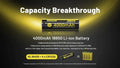 Batterie Li-ion Nitecore NL1840R 4000mAh 18650 Rechargeable - USB-C Intégré - Haute Densité Énergétique