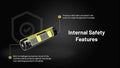 Batterie Li-ion Nitecore NL1840R 4000mAh 18650 Rechargeable - USB-C Intégré - Haute Densité Énergétique