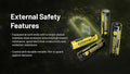 Batterie Li-ion Nitecore NL1840R 4000mAh 18650 Rechargeable - USB-C Intégré - Haute Densité Énergétique