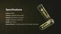 Batterie Li-ion Nitecore NL1840R 4000mAh 18650 Rechargeable - USB-C Intégré - Haute Densité Énergétique