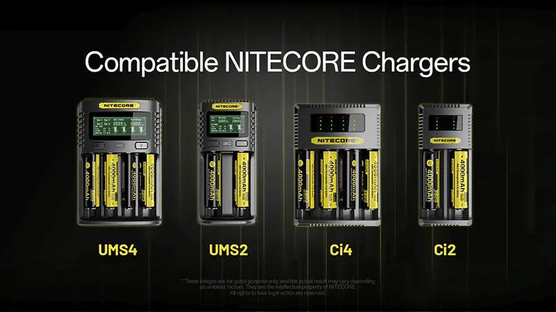 Batterie Li-ion Nitecore NL1840R 4000mAh 18650 Rechargeable - USB-C Intégré - Haute Densité Énergétique