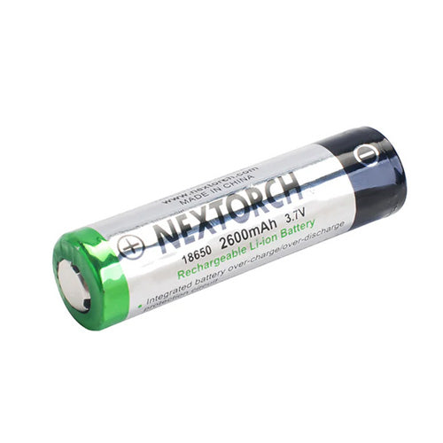 Batterie Nextorch 18650 - 2600mAh 3.6V protégée Li-ion  NYCTALOPE  