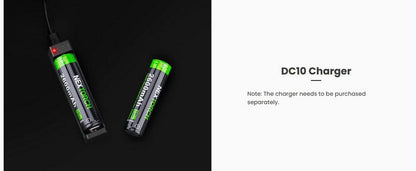 Batterie Nextorch 18650 - 2600mAh 3.6V protégée Li-ion  NYCTALOPE  