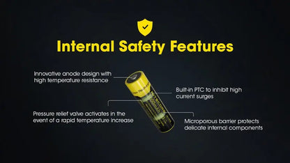 Batterie Nitecore NL1410 14500 - 1000mAh 3.7V protégée Li-ion  NYCTALOPE  