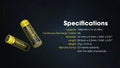 Batterie Nitecore NL1410 14500 - 1000mAh 3.7V protégée Li-ion  NYCTALOPE  