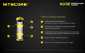 Batterie Nitecore NL1475R rechargeable - 750mAh - 3.6V protégée Li-ion  NYCTALOPE  