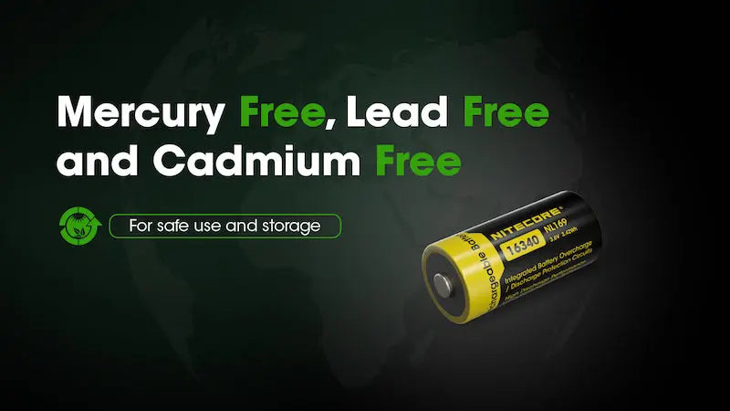 Batterie Nitecore NL169 rechargeable – 950mAh 3.6V protégée Li-ion  NYCTALOPE  